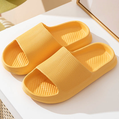 Minimalist Solid Color Thick Platform Slides