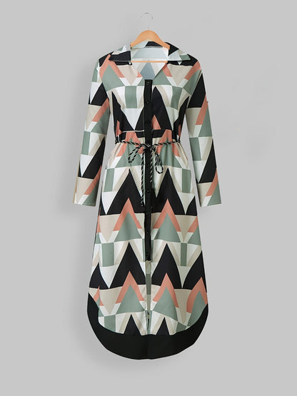 Elegant Summer High Waist Fashion Ditsy Floral Print Slim Temperament Maxi Dresses