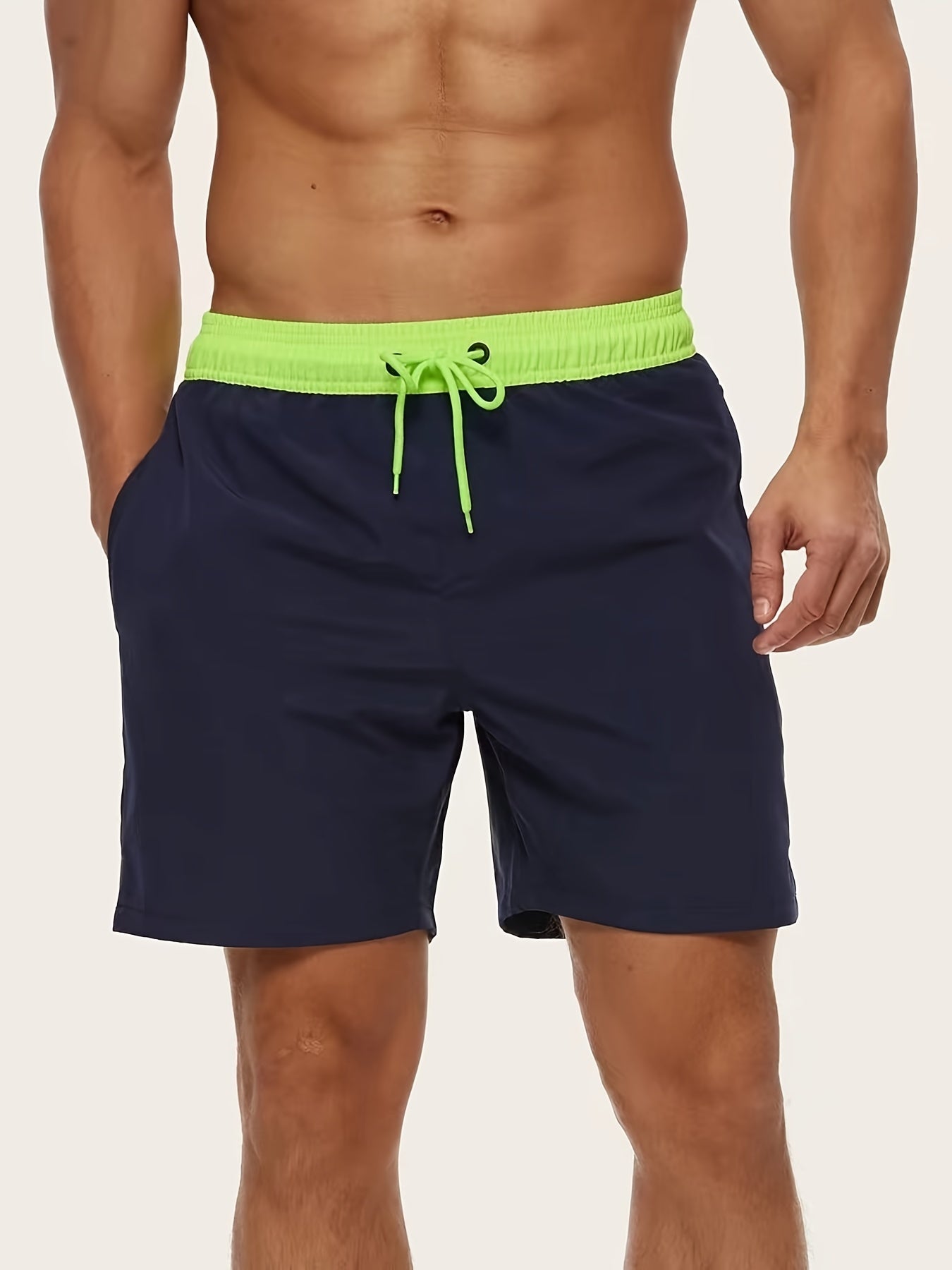 Men's Swim Trunks Quick Dry Beach Shorts With Pockets