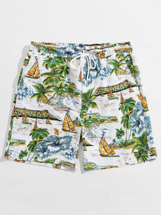 Men's Island Beach Drawstring Shorts