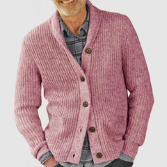 Men's Lapel Loose Pocket Sweater Cardigan