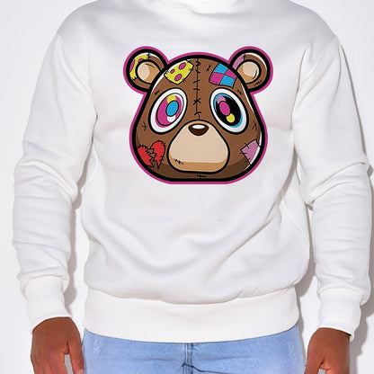 Men's Cartoon Print Pullover Sweatshirt