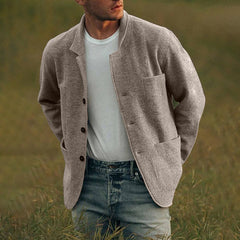 Men's Coat Solid color fashion jacket jacket casual men's jacket