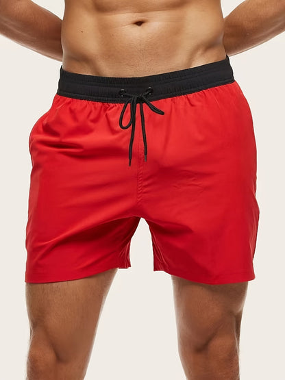 Men's Swim Trunks Quick Dry Beach Shorts With Pockets