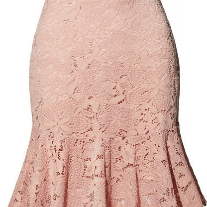 Women's Elegant Lace Fashion High Waist Skirt For Work  Office