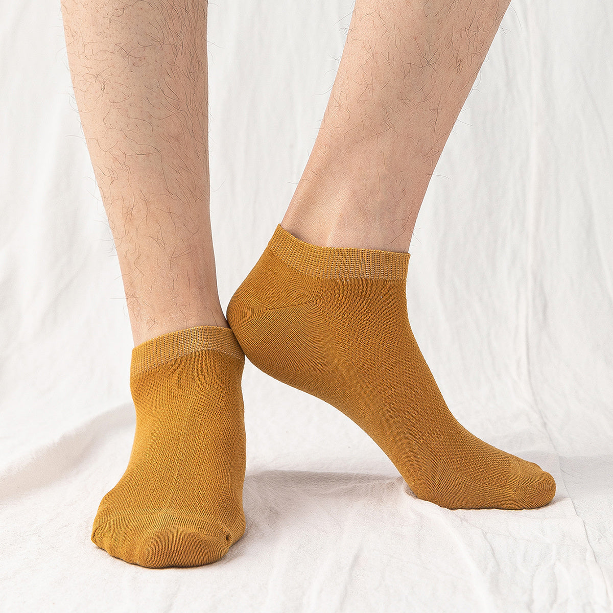 7pairs Men's Breathable Low-cut Socks - Multicolor Set