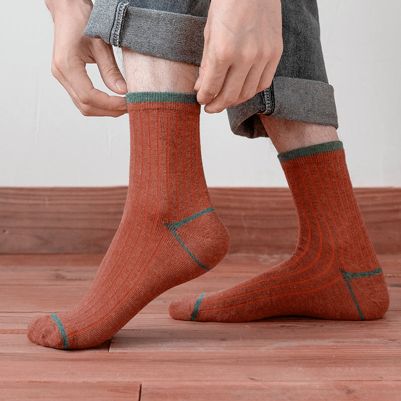 5pairs Men's Resistant Sweat Breathable Stockings
