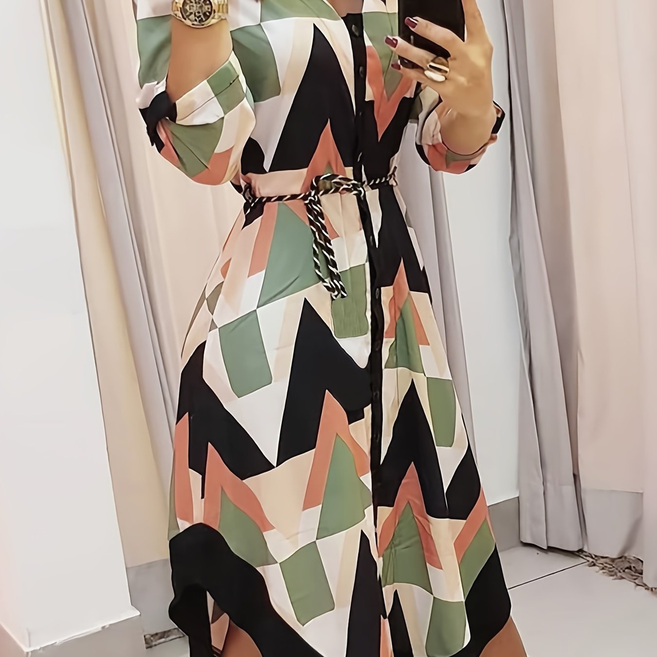 Elegant Summer High Waist Fashion Ditsy Floral Print Slim Temperament Maxi Dresses