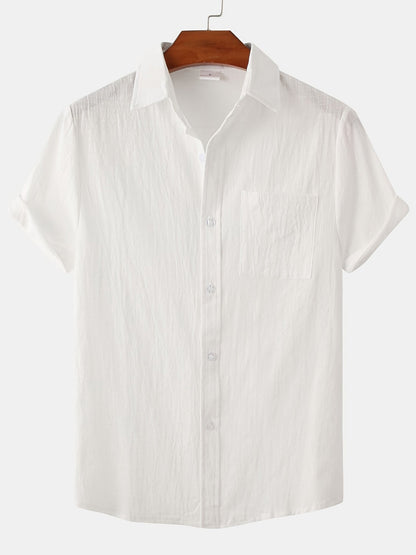 Men's Short Sleeve Button Shirt