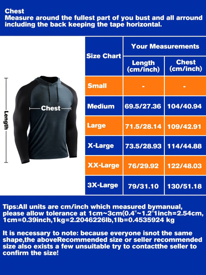 Men's Fast Drying Long Sleeved T-shirts Hoodie