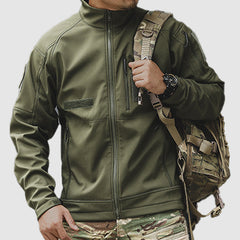 Men's Outdoor Windproof And Waterproof Tactical Jacket Slim Fit Soft Coat