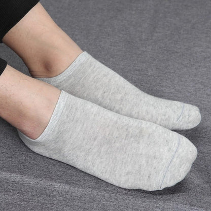 6pairs Men's Solid Color With No Show Liners Ankle Socks For Business Casual