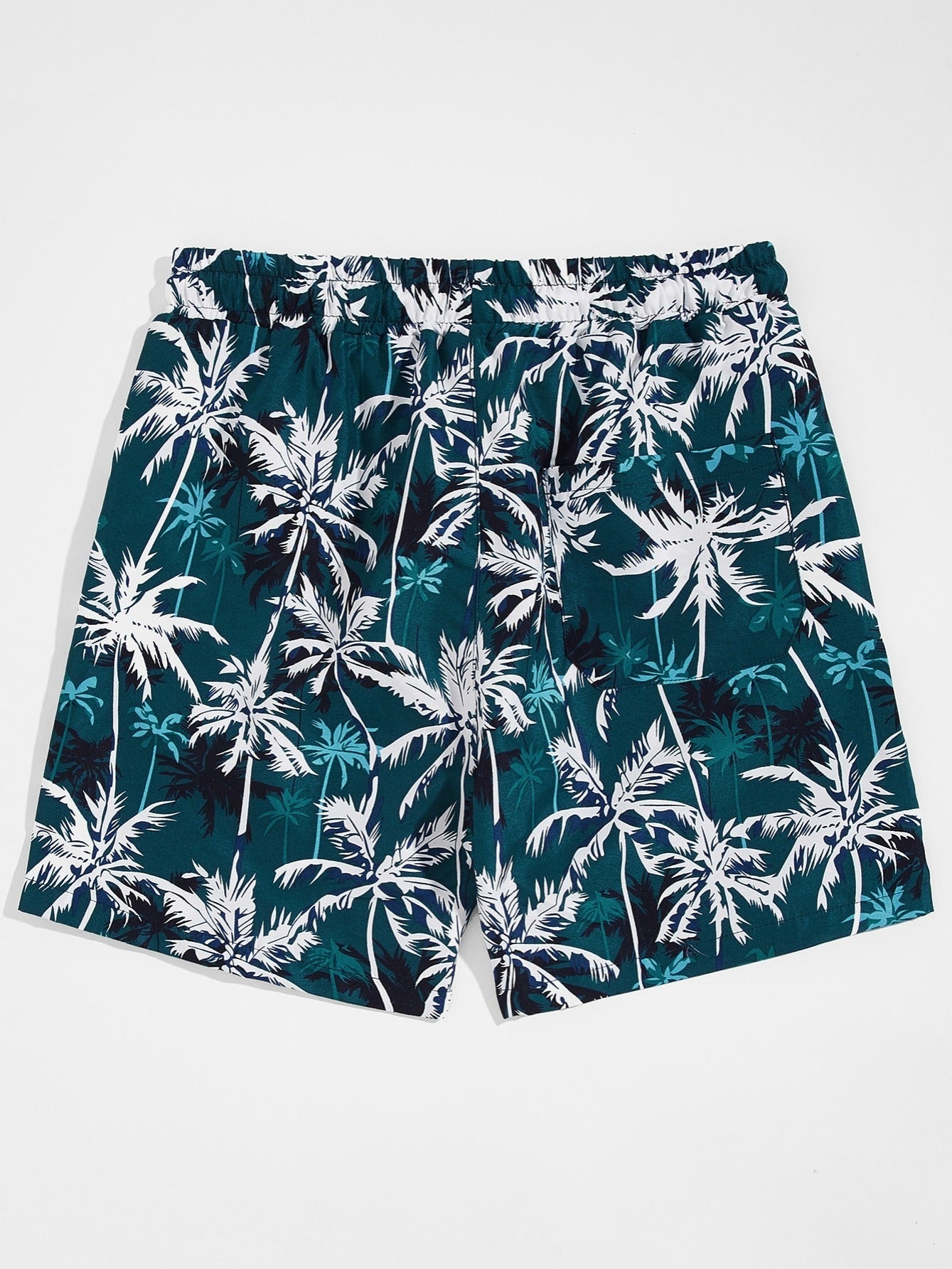Men's Palm Tree Beach Drawstring Shorts