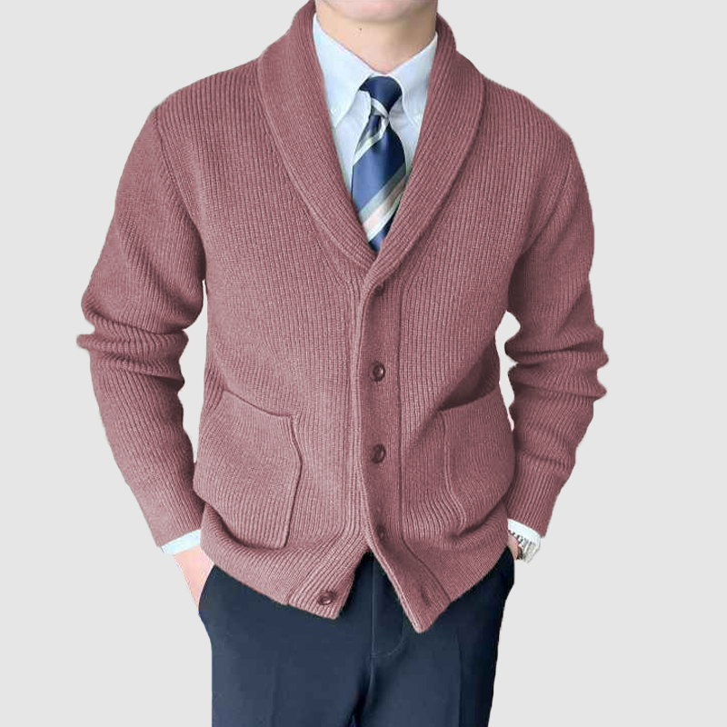 Men's fall and winter v-neck vintage knit cardigan  coat