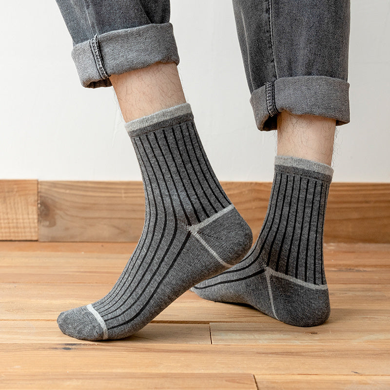 5pairs Men's Resistant Sweat Breathable Stockings