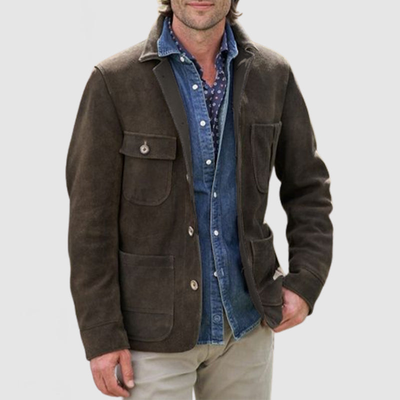 Men's Retro Casual Lapel Jacket