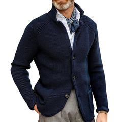 Men's long sleeve thickened cardigan warm casual jacket