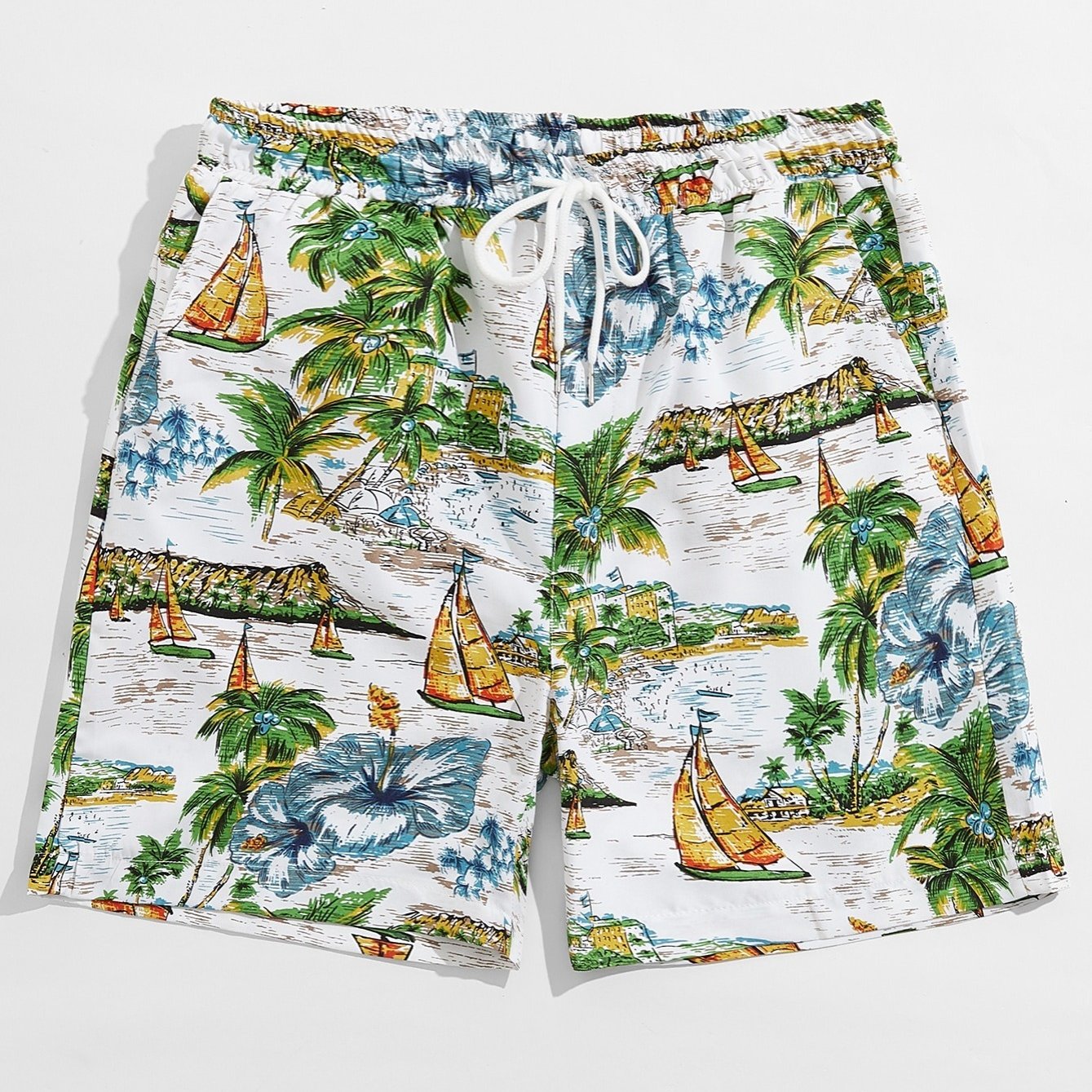 Men's Island Beach Drawstring Shorts