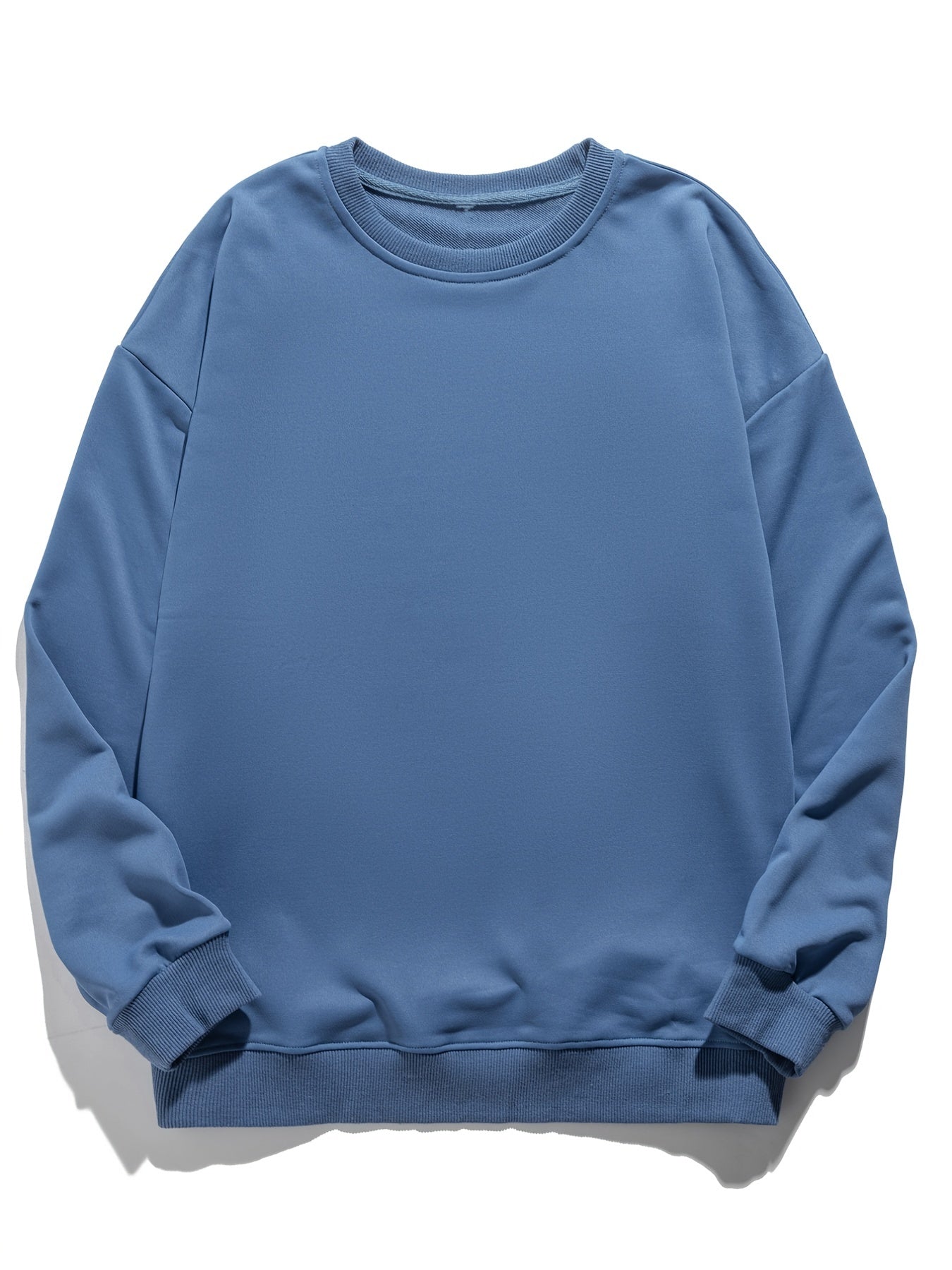 Men's Casual Drop Shoulder Fashion Round Neck Sweatshirts