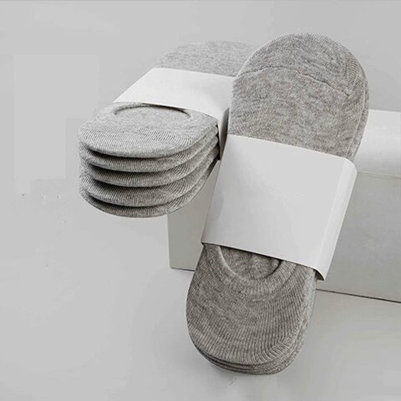 10pairs Men's Cotton Blend Plain Color Breathable Sweat Resistant Anti-odor Socks