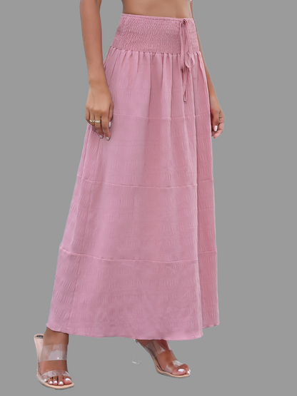 Casual Summer Long Solid High Waist Fashion Long Skirts