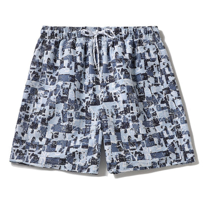 Men's Casual Full Print Board Shorts