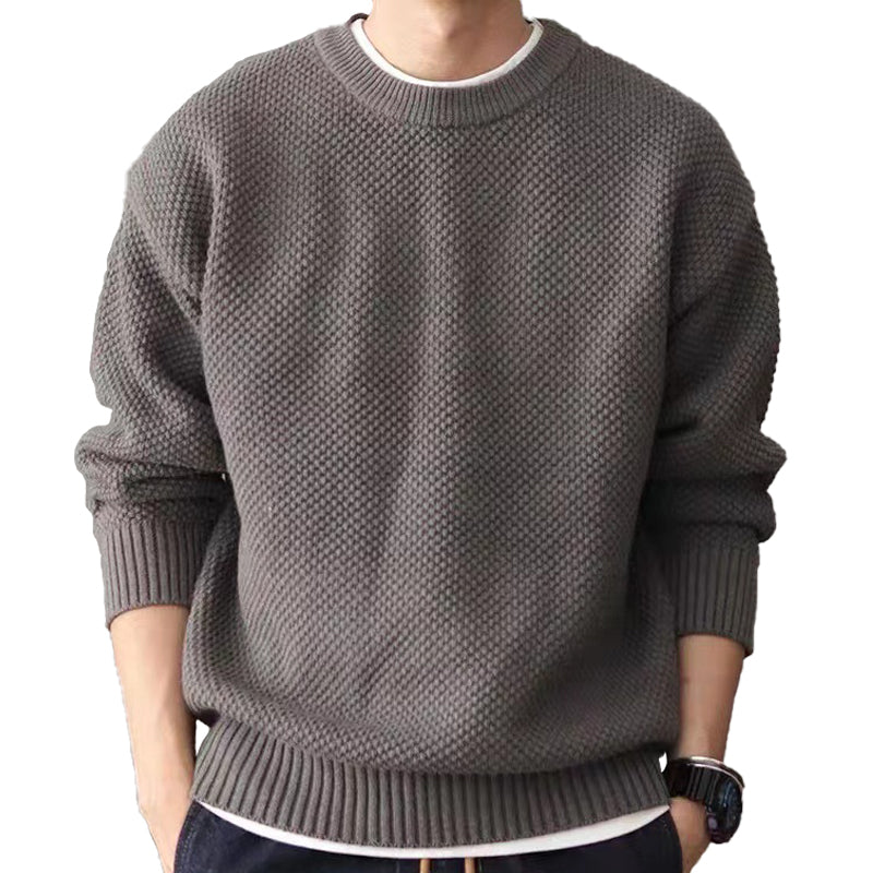 Men's Casaul Round Neck Casual Knit Sweater